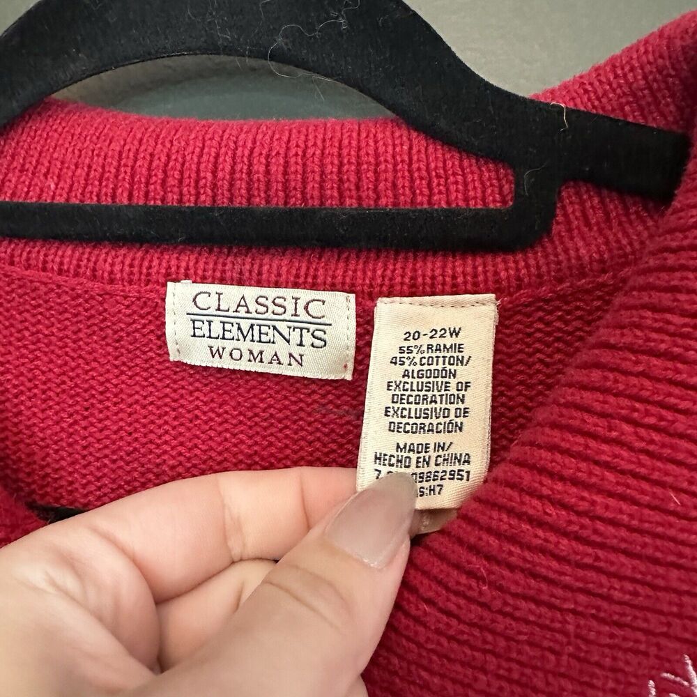 Vintage Classic Elements Button Front Sweater Kit… - image 2